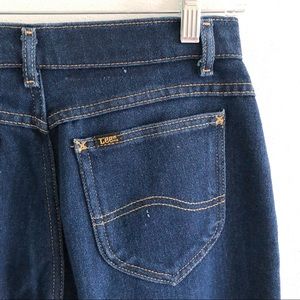 RARE VINTAGE LEE jeans dark wash straight leg 28